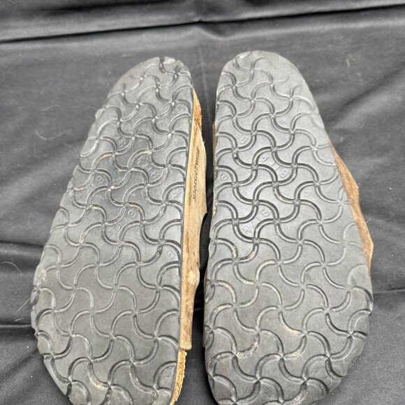 Birkenstock Birkis Florida Brown Tan 3 Buckle Strap Sandals Womens 37(6.5) - Picture 6 of 7